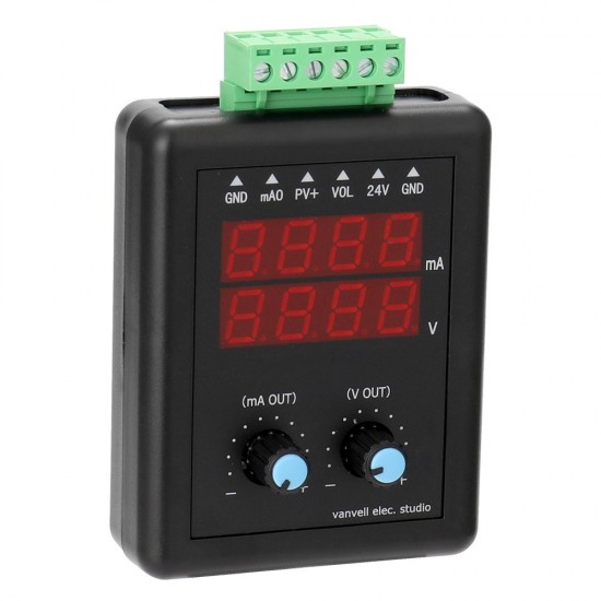 4-20mA 0-10V Signal Generator 24V Current Voltage Transmitter Signal Source Constant Current Source with Display