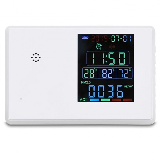 Digital Formaldehyde Detector Hygrothermograph Alarm Clock Carbon Dioxide Tester Air Quality Monitor Gas Analyzer