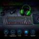 Illuminated Keyboard 87 Keys Gaming Keyboard USB Powered Operated Diverse Lighting Effect for Computer Laptop E-sports Compatible with WINDOWS XP/ WIN 7/ WIN 8/ WIN 10/ IOS System