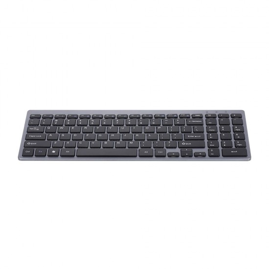 2.4G Wireless Keyboard Ultra-thin Wireless Keyboard Mute Keyboard 95 Keys Wireless Keyboard for PC Laptop Black English