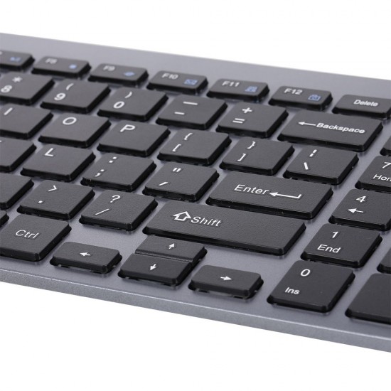 2.4G Wireless Keyboard Ultra-thin Wireless Keyboard Mute Keyboard 95 Keys Wireless Keyboard for PC Laptop Black English