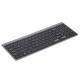 2.4G Wireless Keyboard Ultra-thin Wireless Keyboard Mute Keyboard 95 Keys Wireless Keyboard for PC Laptop Black English