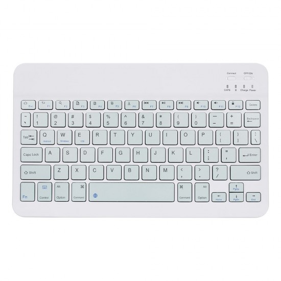 10-inch Wireless BT Keyboard Three-system Universal Colorful Rechargeable BT Keyboard Mobilephone Tablet Universal Keyboard Green