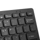 K-1000 Mini Keyboard 78-key Mini Keyboard USB Powered Wired Keyboard Chocolate Keyboard Portable Office Keyboard Black