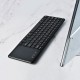 2.4G wireless keyboard with Multifunctional touchpad 78 Key ultra-thin office Portable Keyboard for Windows/Android Black