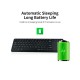 2.4G wireless keyboard with Multifunctional touchpad 78 Key ultra-thin office Portable Keyboard for Windows/Android Black