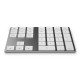 2-in-1 BT Keyboard USB-C 3.1 HUB Features 34-key Wireless Numeric Keypad with Two Extended USB3.0 Interfaces Silver