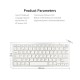 78 Keys Spanish Wireless BT Keyboard BT 3.0 Portable Ultra-slim Keyboard Support Windows/iOS/Android for Laptop Tablet Phone