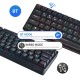 Compact Mechanical Multi-device Keyboard with 64 keys BT & Type-C Mode 18 RGB Backlit Effects N-key Rollover Blue Switches Black