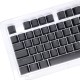 104 Keys Two-color Injection Molding PBT Keycap Set OEM Profile for Mechanical Keyboard Black(Only Keycaps)