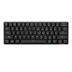 Compact 61-key Mechanical Keyboard BT&Wired Keyboard Multipoint Pairing/RGB Lighting Effects/N/6-key Rollover/Blue Switch Black