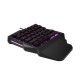 One Handed Keyboard with Wrist Rest Support Wired 35-key Keyboard RGB Backlit Keyboard 15-key Rollover/Macro Recording Keys Black