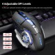 Wired Gaming Mouse 3600 DPI Optical Mouse Ergonomic Mouse 4 Adjustable DPI Levels/6 Buttons/7-Color Breathing Light Black