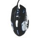 Wired Gaming Mouse 3600 DPI Optical Mouse Ergonomic Mouse 4 Adjustable DPI Levels/6 Buttons/7-Color Breathing Light Black