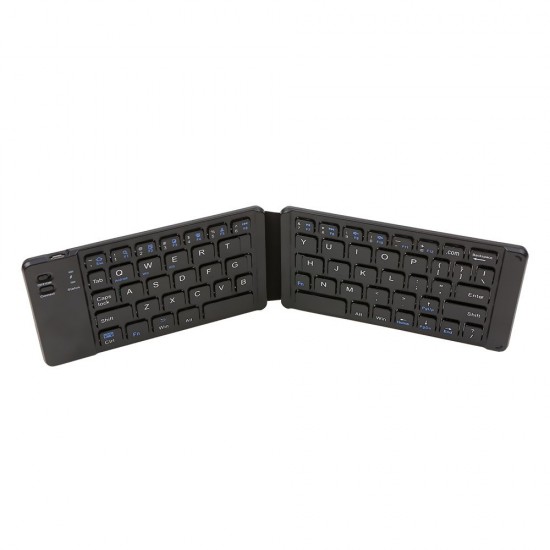 Convenient Folding BT Keyboard Compatibility Intelligent Matching Simple & Compact Long-lasting Battery Life Easy to Carry Black