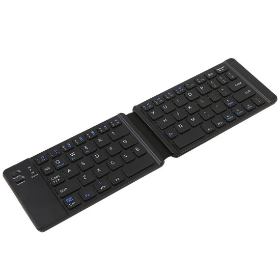 Convenient Folding BT Keyboard Compatibility Intelligent Matching Simple & Compact Long-lasting Battery Life Easy to Carry Black