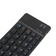 Convenient Folding BT Keyboard Compatibility Intelligent Matching Simple & Compact Long-lasting Battery Life Easy to Carry Black