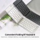 Convenient Folding BT Keyboard Compatibility Intelligent Matching Simple & Compact Long-lasting Battery Life Easy to Carry Black