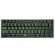 Wireless Keyboard 61 Keys BT+2.4G Dual-mode Keyboard with RGB Backlight Effect ABS Two-color Injection Molding keycap Black