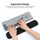 Memory Foam Keyboard Wrist Rest Office Gaming Keyboard Wrist Pad Ergonomic Keyboard Wrist Pad Breathable Lycra Fabric Black