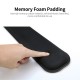 Memory Foam Keyboard Wrist Rest Office Gaming Keyboard Wrist Pad Ergonomic Keyboard Wrist Pad Breathable Lycra Fabric Black