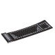 2.4G Wireless Keyboard 107 Keys Portable Folding Soft Silicone Dustproof Keyboard for Desktop Computer Laptop Plug and Play