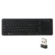 2.4G Wireless Touchpad Keyboard Multi-touch Ultra-slim with USB Receiver for Android Smart TV Computers Ladtops Desktops