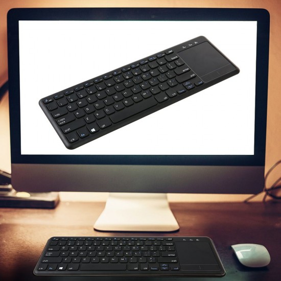 2.4G Wireless Touchpad Keyboard Multi-touch Ultra-slim with USB Receiver for Android Smart TV Computers Ladtops Desktops