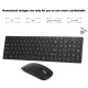 K-06 2.4G Wireless Keyboard and Mouse Combo Computer Keyboard with Mouse Plug and Play for Laptop Black