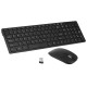 K-06 2.4G Wireless Keyboard and Mouse Combo Computer Keyboard with Mouse Plug and Play for Laptop Black