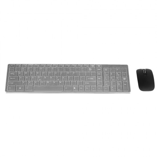 K-06 2.4G Wireless Keyboard and Mouse Combo Computer Keyboard with Mouse Plug and Play for Laptop Black