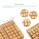 2.4G Wireless Bamboo PC Keyboard and Mouse Combo Computer Keyboard Handcrafted Natural Wooden Plug and Play Yellow