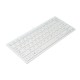 USB Mini Keyboard with Chocolate Buttons Stylish and Portable Keyboard for Desktop, Laptop Use at Home and Office (White)