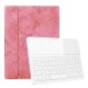 SK1102 Keyboard Case Cover Wireless BT Keyboard Tablet Protective Cover PU Leather Cover Replacement for iPad Pro 11 Pink+White