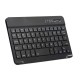 7-inch Wireless BT 3.0 Keyboard Mini Ultra-slim BT Keyboard for Tablet Smartphone Support iOS Windows Android Systems Black