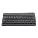 7-inch Wireless BT 3.0 Keyboard Mini Ultra-slim BT Keyboard for Tablet Smartphone Support iOS Windows Android Systems Black