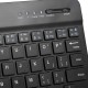 7-inch Wireless BT 3.0 Keyboard Mini Ultra-slim BT Keyboard for Tablet Smartphone Support iOS Windows Android Systems Black