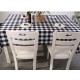 Christmas Day Grid Tablecloth Home Use Rectangle Picnic Table Cover for Outdoor and Indoor Use