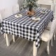 Christmas Day Grid Tablecloth Home Use Rectangle Picnic Table Cover for Outdoor and Indoor Use