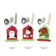 Mini Christmas Cutlery Tableware Holders Mini Santa Silverware Holders Candy Covers Wine Bottle Decor Gift Thanksgiving Day Holiday Festivals Dinner Decor