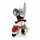 Mini Christmas Cutlery Tableware Holders Mini Santa Silverware Holders Candy Covers Home Table Decor Gift Thanksgiving Day Holiday Festivals Dinner Decor