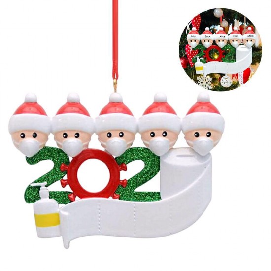 Christmas Decoration Gift Personalized Hanging Pendants Party Santa Claus Family Hanging Ornament Xmas Tree Hanging Pendant