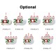 3pcs Christmas Tree Hanging Ornaments 2020 Santa Claus Christmas Tree Pendant DIY Personalized Christmas Decoration for Xmas Tree