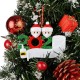 3pcs Christmas Tree Hanging Ornaments 2020 Santa Claus Christmas Tree Pendant DIY Personalized Christmas Decoration for Xmas Tree