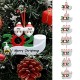 3pcs Christmas Tree Hanging Ornaments 2020 Santa Claus Christmas Tree Pendant DIY Personalized Christmas Decoration for Xmas Tree