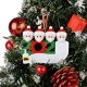 3pcs Christmas Tree Hanging Ornaments 2020 Santa Claus Christmas Tree Pendant DIY Personalized Christmas Decoration for Xmas Tree