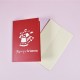 3D Pop Up Christmas Cards Greeting Holiday Cards with Envelope Xmas Decoration Ornament Xmas New Year Holiday Festivals Gift