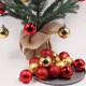 24PCS Christmas Balls Set 3cm Christmas Pendant Decorative Balls Christmas Tree Shatterproof Ornaments Ball for Christmas Trees Wedding Party Home Decoration