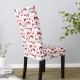 Christmas Decorative Dining Chair Cover ,Stretch Chair Slipcovers Seat Protector Washable Polyester All Wrapped Chair Cover for Dining Room,Christmas Decoration,Holiday Party