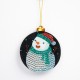 7Pcs DIY Diamond Painting Christmas Snowman Pendant Drill Diamond Embroidery Kit DIY Christmas Hanging Decoration